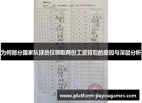 为何部分国家队球员仅领取两份工资背后的原因与深层分析